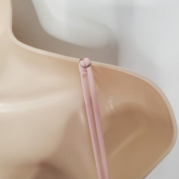 Katie May Reconcile Gown Maxi Dress V-Neck Side Slit Blush Pink Size Medium - Picture 9 of 12